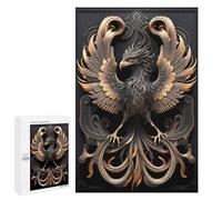 Hard Jigsaw Puzzle for Adults 1000 PCS Mighty Golden Phoenix Jigsaws for Adults Fun Games Home Decoration Educational Challenge 1000 PCS
