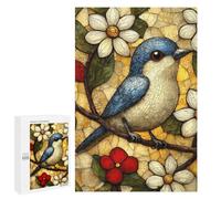 Hard Jigsaw Puzzle for Adults 1000 PCS Mosaic Bird on Branch Puzzle for Adults Relax Games Difficult Challenge Challenging To Complete 1000 PCS