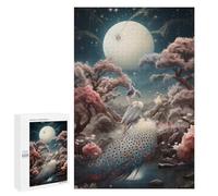 Hard Jigsaw Puzzle for Adults 1000 PCS Mystical Night Peacock Scene Adult Puzzles Family Game For Family Fun Great Gift for Gaming 1000 PCS