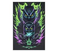 Hard Jigsaw Puzzle for Adults 1000 PCS Ninja Owl And Apprentice Jigsaws for Adults Hands-on Game A Work of Art Great Gift for Gaming 1000 PCS