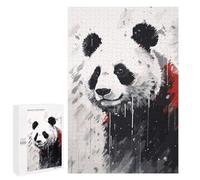 Hard Jigsaw Puzzle for Adults 1000 PCS Panda Japanese Painting Puzzle for Adults Relax Games Difficult Challenge Challenging To Complete 1000 PCS