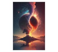Hard Jigsaw Puzzle for Adults 1000 PCS Planetary Convergence A Cosmic Dance Adult Jigsaw Brain Teaser Game Home Decoration Educational Challenge 1000 PCS