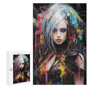 Hard Jigsaw Puzzle for Adults 1000 PCS Punk Girl No9 Puzzle for Adults Relax Games Difficult Challenge Challenging To Complete 1000 PCS