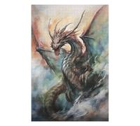Hard Jigsaw Puzzle for Adults 1000 PCS Raging Drake Adult Jigsaw Brain Teaser Game Home Decoration Educational Challenge 1000 PCS