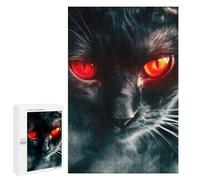 Hard Jigsaw Puzzle for Adults 1000 PCS Red Eyed Feline Puzzle for Adults Relax Games Difficult Challenge Challenging To Complete 1000 PCS