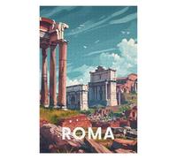Hard Jigsaw Puzzle for Adults 1000 PCS Rome Roman Forum Jigsaws for Adults Hands-on Game A Work of Art Great Gift for Gaming 1000 PCS