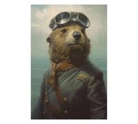 Hard Jigsaw Puzzle for Adults 1000 PCS Sea Otter As A Pilot Adult Jigsaw Puzzle Hands-on Game Perfect Decoration Great Gift for Gaming 1000 PCS