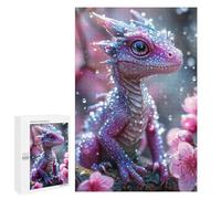 Hard Jigsaw Puzzle for Adults 1000 PCS Soft Pink Baby Dragon Puzzle for Adults Relax Games Difficult Challenge Challenging To Complete 1000 PCS