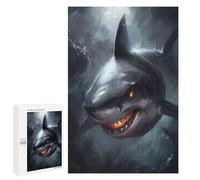 Hard Jigsaw Puzzle for Adults 1000 PCS Surreal Fantasy Shark Puzzle for Adults Relax Games Difficult Challenge Challenging To Complete 1000 PCS