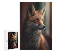 Hard Jigsaw Puzzle for Adults 1000 PCS The Watching Fox Puzzle for Adults Brain Teaser Game Birthday Present Birthday Present, Gifts, 1000 PCS
