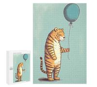 Hard Jigsaw Puzzle for Adults 1000 PCS Tiger Drawn Puzzle for Adults Brain Teaser Game Birthday Present Birthday Present, Gifts, 1000 PCS