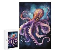 Hard Jigsaw Puzzle for Adults 1000 PCS Watercolor Octopus Puzzle for Adults Relax Games Difficult Challenge Challenging To Complete 1000 PCS