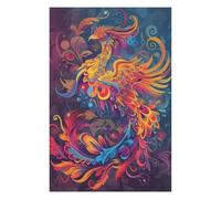 Hard Jigsaw Puzzle for Adults 1000 PCS Whimsical Phoenix Adult Jigsaw Brain Teaser Game Home Decoration Educational Challenge 1000 PCS