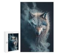Hard Jigsaw Puzzle for Adults 1000 PCS Wolf Spirit in Frost Puzzle for Adults Relax Games Difficult Challenge Challenging To Complete 1000 PCS