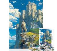 Hard Jigsaw Puzzle for Adults 1000 Pieces A Knight's Farewell Educational Games Difficult Hard Toy Wall Decor Artists' Collection, Fine Arts (50x75cm)