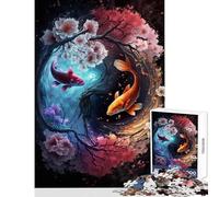 Hard Jigsaw Puzzle for Adults 1000 Pieces A Yin And Yang Journey Toy Wall Decor Art Work Gift Practical Game Artists' Collection, Fine Arts Size 38x26cm