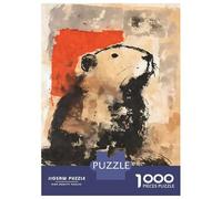 Hard Jigsaw Puzzle for Adults 1000 Pieces Abstract Bober Kurwa Beaver Graffiti Jigsaw Brain Teaser Game Analysis And Logic Great Gift for Gaming 38x26cm/1000pcs