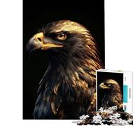 Hard Jigsaw Puzzle for Adults 1000 Pieces Abstract Gold Eagle Help The Brain Exercise For Family Fun Educational Toy for Ages 14 And over (38X52CM)