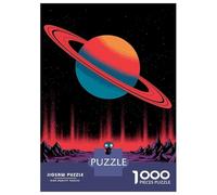 Hard Jigsaw Puzzle for Adults 1000 Pieces Alien on A Purple Planet Puzzles for Adults Toy Wall Decor Stress Reliever Birthday Present, Gifts, 52x38cm/1000pcs
