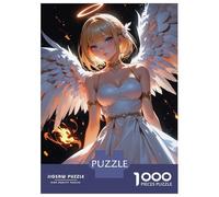 Hard Jigsaw Puzzle for Adults 1000 Pieces Angel with Golden Halo Puzzle for Adults Hands-on Game Difficult Hard Birthday Present, Gifts, 70x50cm/1000pcs