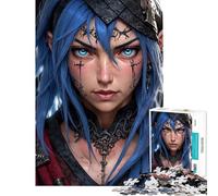 Hard Jigsaw Puzzle for Adults 1000 Pieces Anime Female Character Puzzle for Adults Anti-Stress Toys Stress Reliever Great Gifts for Gaming (Size 38x52cm)