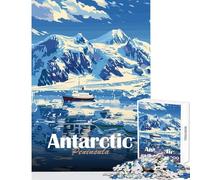 Hard Jigsaw Puzzle for Adults 1000 Pieces Antarctic Peninsula Landscape Jigsaw Puzzles 1000 Relax Games Great Gifts And Toys Tough Challenge (38x26cm)