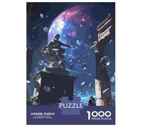 Hard Jigsaw Puzzle for Adults 1000 Pieces Apollo God Statue In Space Puzzles for Adults Family Games Pattern Assembly Challenging To Complete 38x26cm/1000pcs