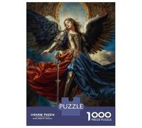 Hard Jigsaw Puzzle for Adults 1000 Pieces Archangel Gabriel Jigsaw Brain Teaser Game Analysis And Logic Great Gift for Gaming 70x50cm/1000pcs