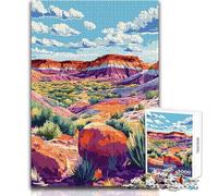 Hard Jigsaw Puzzle for Adults 1000 Pieces Arizona Wild West Desert Landscape Practical Game Perfect Decoration Anti-Stress Toys Size 50x75cm
