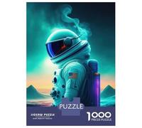 Hard Jigsaw Puzzle for Adults 1000 Pieces Astronaut Adventures Puzzles for Adults Family Games Pattern Assembly Challenging To Complete 52x38cm/1000pcs