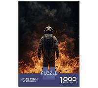 Hard Jigsaw Puzzle for Adults 1000 Pieces Astronaut Catastrophe Teenager Puzzles Hands-on Game Staycation Kill Time Great Gift for Gaming 38x26cm/1000pcs