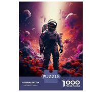 Hard Jigsaw Puzzle for Adults 1000 Pieces Astronaut Spacewalk Poster Adult Jigsaw Puzzle Hands-on Game For Family Fun Challenging To Complete 70x50cm/1000pcs