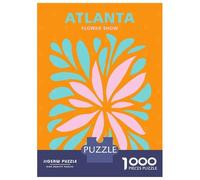 Hard Jigsaw Puzzle for Adults 1000 Pieces Atlanta Florist Club Puzzle for Adults Hands-on Game Difficult Hard Birthday Present, Gifts, 70x50cm/1000pcs