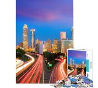 Hard Jigsaw Puzzle for Adults 1000 Pieces Atlanta Fun Activities at Home Difficult Challenge Toy Wall Decor for Age 14+ Game (38x26cm)