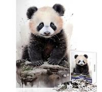 Hard Jigsaw Puzzle for Adults 1000 Pieces Baby Panda Jigsaw Puzzles for Adults Improve Memory Educational Challenge Unique Challenge Game (50x75cm)