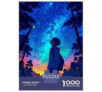 Hard Jigsaw Puzzle for Adults 1000 Pieces Beautiful Night Boy Puzzles for Adults Family Games Pattern Assembly Challenging To Complete 38x26cm/1000pcs