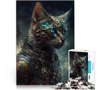 Hard Jigsaw Puzzle for Adults 1000 Pieces Bengal Cat Mythology Made of cardboard for ages 14 and over Puzzle for Educational game for birthday and Christmas。size：26x38cm/10.24x14.96inch