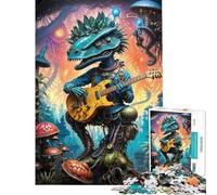 Hard Jigsaw Puzzle for Adults 1000 Pieces Biopunk Dino Jam Session Adult Jigsaw Puzzle Relaxing Games Enhance Memory Challenging To Complete (Size 50x75cm)