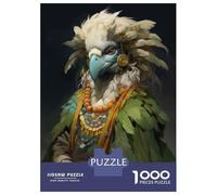 Hard Jigsaw Puzzle for Adults 1000 Pieces Bird Shaman Jigsaw Brain Teaser Game Analysis And Logic Great Gift for Gaming 52x38cm/1000pcs