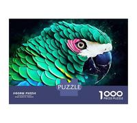 Hard Jigsaw Puzzle for Adults 1000 Pieces Birds Green Parrots Teenager Puzzles Hands-on Game Staycation Kill Time Great Gift for Gaming 38x26cm/1000pcs