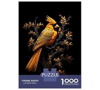 Hard Jigsaw Puzzle for Adults 1000 Pieces Black And Gold Cardinal Teenager Puzzles Hands-on Game Staycation Kill Time Great Gift for Gaming 70x50cm/1000pcs