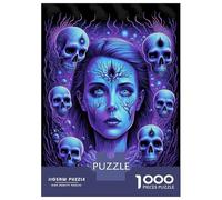 Hard Jigsaw Puzzle for Adults 1000 Pieces Black Light Composition Jigsaw Brain Teaser Game Analysis And Logic Great Gift for Gaming 38x26cm/1000pcs