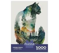 Hard Jigsaw Puzzle for Adults 1000 Pieces Cat Nature Abstract Jigsaw Anti-Stress Toys Analysis And Logic Birthday Present, Gifts, 38x26cm/1000pcs