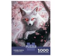 Hard Jigsaw Puzzle for Adults 1000 Pieces Cherry Blossom Fox -9 Jigsaw Brain Teaser Game Analysis And Logic Great Gift for Gaming 52x38cm/1000pcs