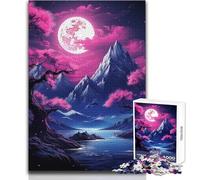 Hard Jigsaw Puzzle for Adults 1000 Pieces Cherry Blossom Japan Art Soothing Quiet Time Enjoyment Strict Precision Standard Play Toy Size 50x75cm