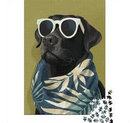Hard Jigsaw Puzzle for Adults 1000 Pieces Chill Out with Our Stylish Dog Blanket! Jigsaw Puzzle Anti-Stress Toys Precision Cutting Great Gift for Gaming 70x50cm/1000pcs