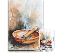 Hard Jigsaw Puzzle for Adults 1000 Pieces Cigar Affair Soothing Quiet Time Enjoyment Strict Precision Standard Play Toy Size 38x52cm