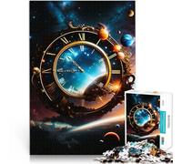 Hard Jigsaw Puzzle for Adults 1000 Pieces classic clock Made of cardboard for ages 14 and over Antistress Difficult challenge Christmas Birthday Gift。size:26x38cm/10.24x14.96inch