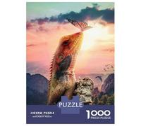 Hard Jigsaw Puzzle for Adults 1000 Pieces Climbing Lizard Jigsaw for Adults Relax Games Difficult Challenge Birthday Present, Gifts, 70x50cm/1000pcs