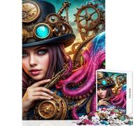 Hard Jigsaw Puzzle for Adults 1000 Pieces Clockwork Convergence Educational Games Difficult Hard Toy Wall Decor Artists' Collection, Fine Arts (38x26cm)